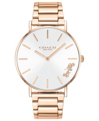 COACH - Women's Perry Gold-Tone Stainless Steel Bracelet Watch 36mm