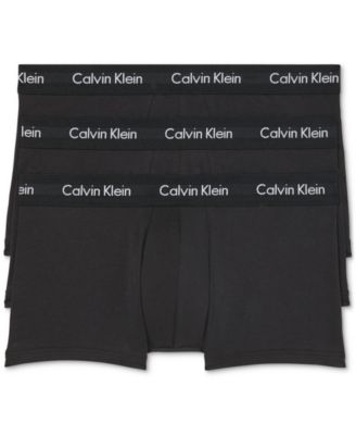 Calvin Klein - Men's 3-Pack Cotton Stretch Low-Rise Trunks