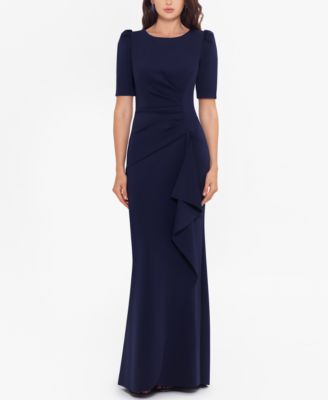 XSCAPE - Petite Puff-Sleeve Gown