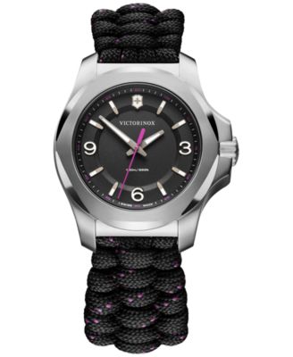 Victorinox - Women's I.N.O.X. V Black Paracord Strap Watch 37mm
