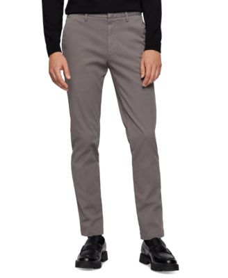 Hugo Boss - Men's Tapered-Fit Stretch Cotton Pants