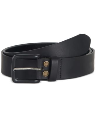 Barbour - Men's Double Rivet Leather Belt with Tonal Buckle