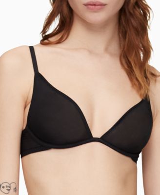 Calvin Klein - Women's Sheer Marquisette Unlined Plunge Bra QF6727