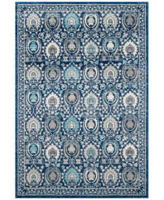 Safavieh - Evoke EVK251C Blue/Ivory 5'1" x 7'6" Area Rug