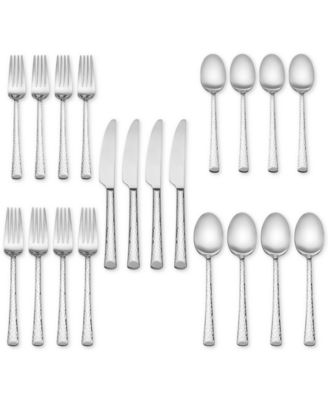 Hampton Forge - Vale Hammered 20-Pc. Flatware Set, Service for 4
