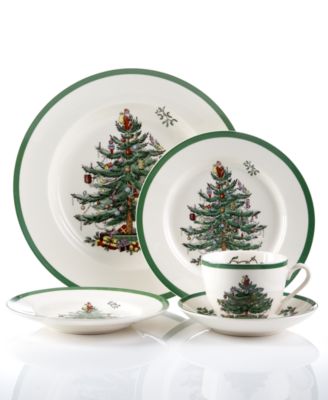 Spode - "Christmas Tree" 5-Piece Place Setting