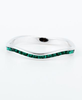 Macy's - Swarovski Crystal Stackable ring in Sterling Silver