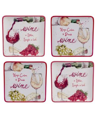 Certified International - Napa 4-Pc. Salad Plates asst.