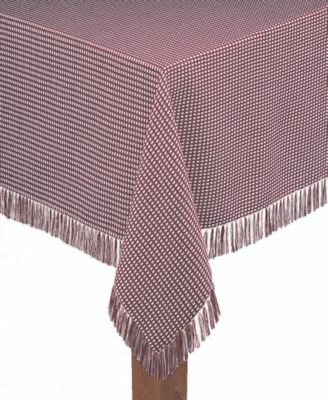 Lintex - Homespun Wine 100% Cotton Tablecloth 70" Round