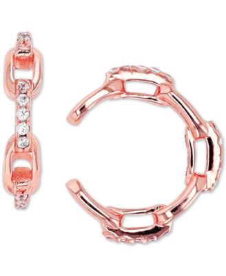 Macy's - Cubic Zirconia Chain Link Ear Cuffs