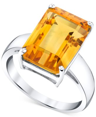 Macy's - Citrine Statement Ring (7-1/4 ct. t.w.) in Sterling Silver