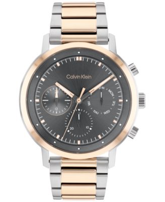 Calvin Klein - Men's Two-Tone Stainless Steel Bracelet Watch 44mm