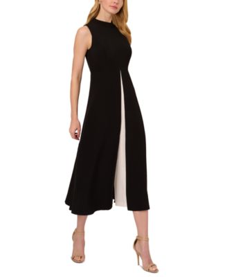 Adrianna Papell - Women's Colorblocked Cropped Jumpsuit