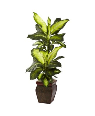 Nearly Natural - Golden Dieffenbachia Artificial Plant in Decorative Planter