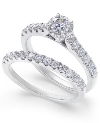 Macy's - Diamond Round Bridal Set (1 ct. t.w.) in 14k White Gold