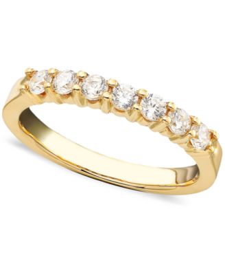 Macy's - Seven Diamond Band Ring in 14k Gold (1/2 ct. t.w.)