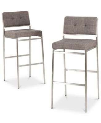 Noble House - Nolden Bar Stool (Set Of 2), Quick Ship