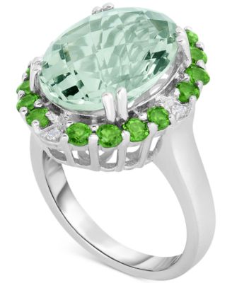 Macy's - Multi-Gemstone (9 ct. t.w.) & Diamond Accent Statement Ring in Sterling Silver