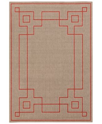 Surya - Alfresco ALF-9633 Rust 7'3" Square Area Rug