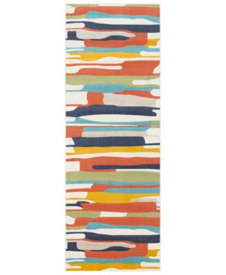 Abbie & Allie Rugs - City CIT-2339 Coral 2'7" x 7'3" Runner Area Rug
