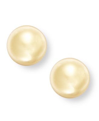 Giani Bernini - 18k Gold over Sterling Silver Earrings, Ball Stud Earrings (8mm)
