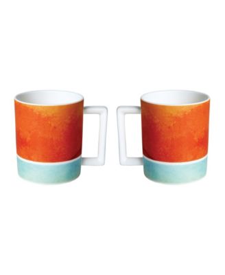 Twig New York - Reve Orange Set of Two Mugs