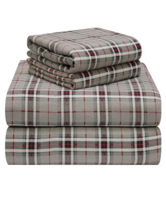 Pointehaven - Plaid Flannel Twin Sheet Set
