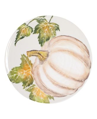 VIETRI - Vietri Pumpkins Round Platter w/ Pumpkin