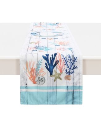 Laural Home - Coastal Reef 13x72 Table Runner