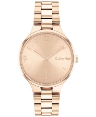 Calvin Klein - Women's Linked Carnation Gold-Tone Bracelet Watch 32mm
