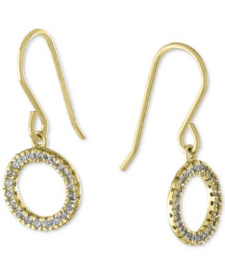Giani Bernini - Cubic Zirconia Circle Drop Earrings