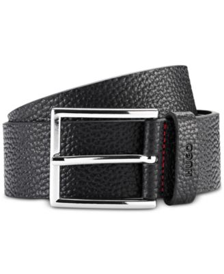 HUGO - Men's Giaspo Pebbled Leather Belt