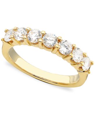 Macy's - Seven Diamond Band in 14k Gold or White Gold (1 ct. t.w.)