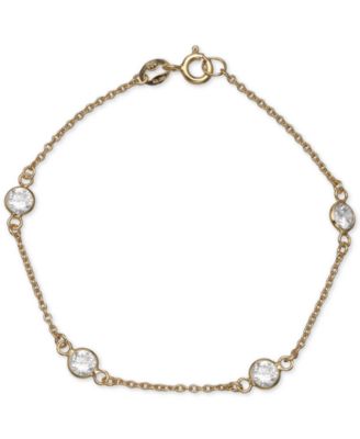 Giani Bernini - Cubic Zirconia Station Bracelet in Sterling Silver