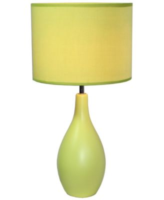 All The Rages - Oval Bowling Pin Base Ceramic Table Lamp