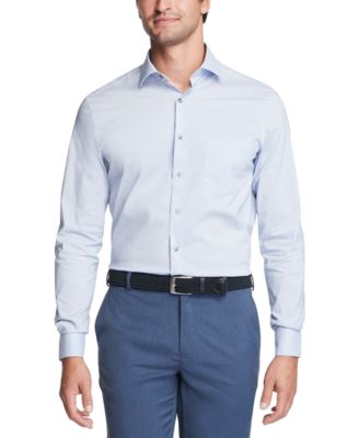 Van Heusen - Men's Classic/Regular-Fit Stretch Performance Stain Shield Check Dress Shirt