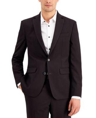 INC International Concepts - Men's Slim-Fit Burgundy Solid Suit Jacket