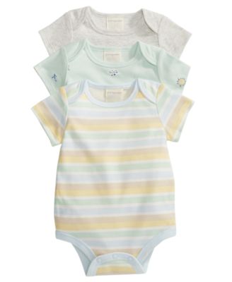 First Impressions - Baby Boys 3-Pk. Layette Bodysuits