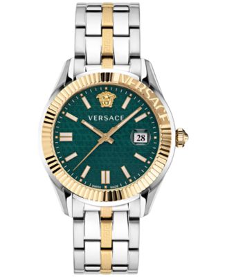Versace - Men's Swiss Greca Time Two Tone Stainless Steel Bracelet Watch 41mm