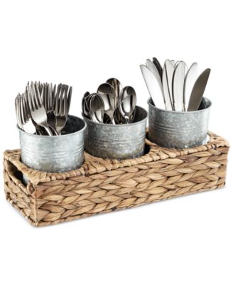 Artland - 4-Pc. Masonware Garden Terrace Flatware Caddy