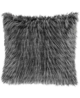 Madison Park - Edina 20" Square Faux-Fur Decorative Pillow