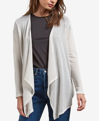 Volcom - Juniors' Open-Front Wrap Cardigan
