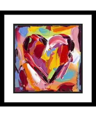 Amanti Art - Colorful Expressions I Heart 17x17 Framed Art Print