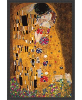Amanti Art - The Kiss (Le Baiser / Il Baccio), 1907 25x37 Framed Art Print