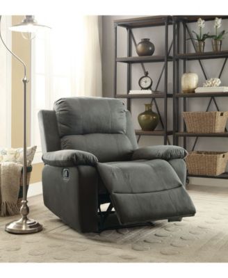 Acme Furniture - ACME Bina Recliner, Light Brown Polished Microfiber