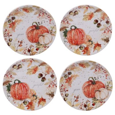 Certified International - Harvest Splash 4-Pc. Salad Plate