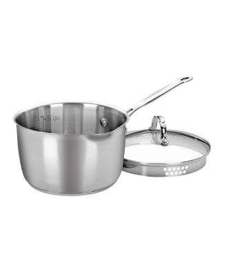 Cuisinart - Chef's Classic Stainless Steel Covered Cook-and-Pour Saucepan, 3 Qt.