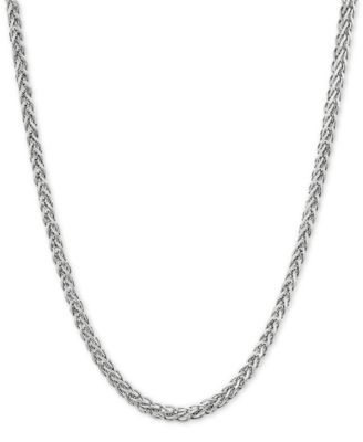 Giani Bernini - Wheat Link 24" Chain Necklace in Sterling Silver