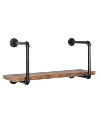 Honey Can Do - Black Industrial Wall Shelf