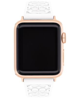 COACH - White Rubber 38/40mm Apple Watch&reg; Band